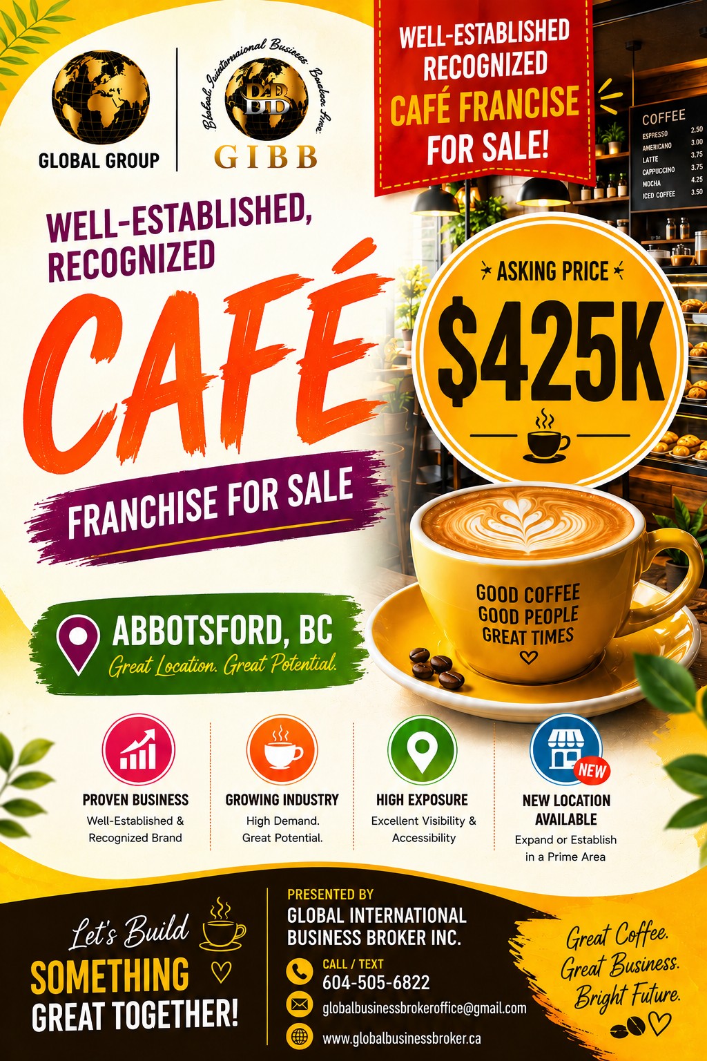Well-established Cafe for sale in BC 